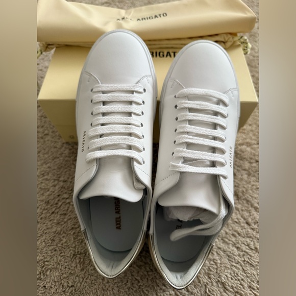 Axel Arigato White/Gold Leather Sneakers - Picture 8 of 8